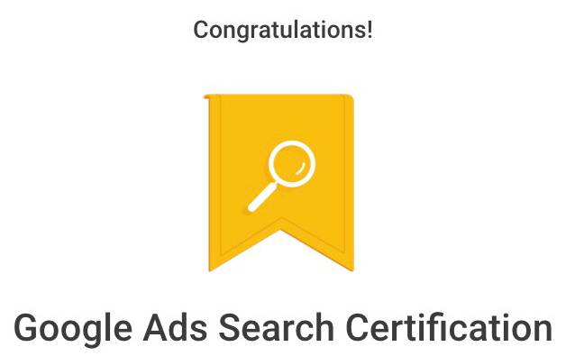 Google Ads Search Certification